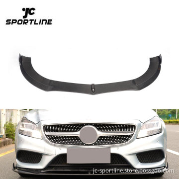 W218 Carbon Fiber Front Lip Spoiler for Mercedes-Benz CLS Class W218 Facelift 15-16